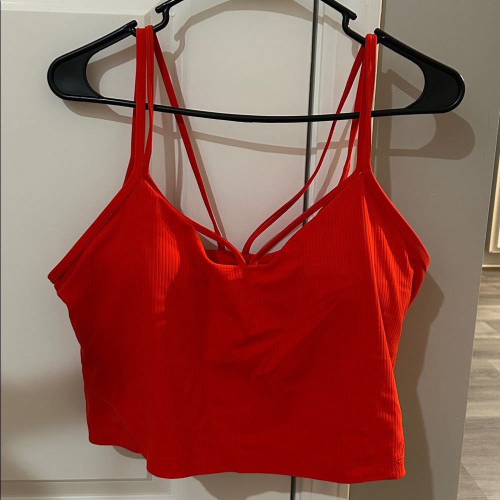 lululemon Align Strapped Ribbed Red Tank Top